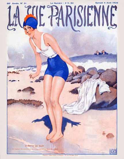 La Vie Parisienne 1928 Suzette Au Bain Sex Appeal | Sex Appeal Vintage Ads and Covers 1891-1970