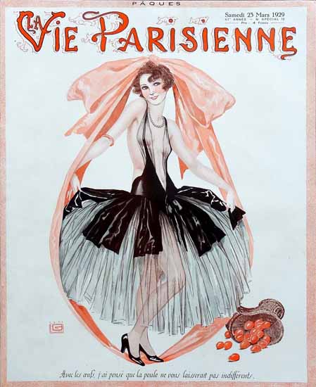 La Vie Parisienne 1929 Les Oeufs Sex Appeal | Sex Appeal Vintage Ads and Covers 1891-1970