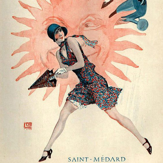 La Vie Parisienne 1929 Saint-Medard Georges Leonnec crop | Best of Vintage Cover Art 1900-1970