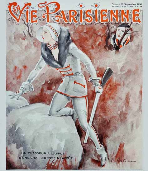 La Vie Parisienne 1930 Chasseresse A L Affut Sex Appeal | Sex Appeal Vintage Ads and Covers 1891-1970