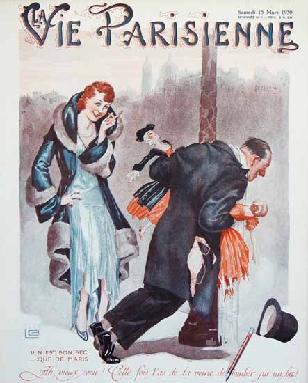 La Vie Parisienne 1930 Il N Est Bon Bec Sex Appeal | Sex Appeal Vintage Ads and Covers 1891-1970