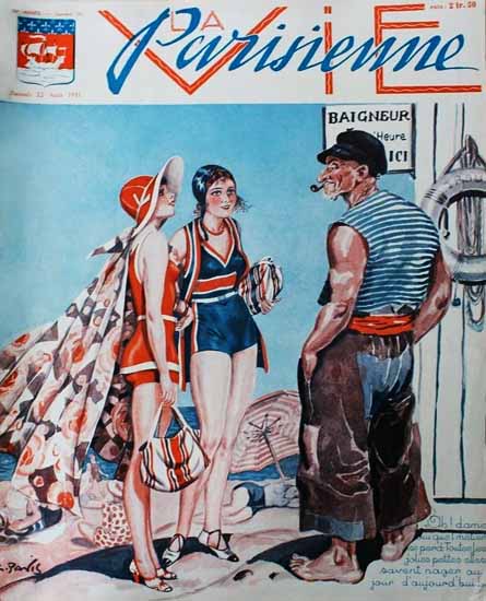 La Vie Parisienne 1931 Aout 22 Sex Appeal | Sex Appeal Vintage Ads and Covers 1891-1970