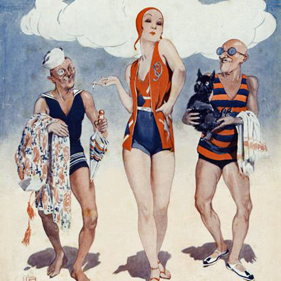 La Vie Parisienne 1931 Avril 1er Georges Leonnec crop | Best of Vintage Cover Art 1900-1970