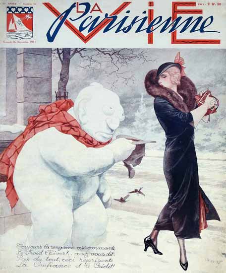 La Vie Parisienne 1931 Decembre 26 Cheri Herouard | La Vie Parisienne Erotic Magazine Covers 1910-1939