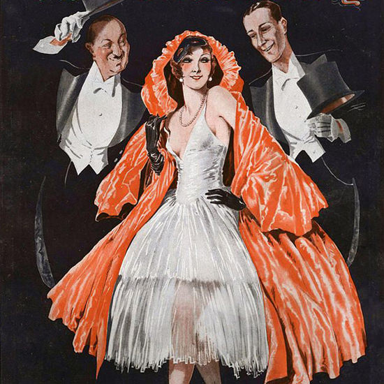 La Vie Parisienne 1931 Jeu De Domino Georges Leonnec crop | Best of Vintage Cover Art 1900-1970