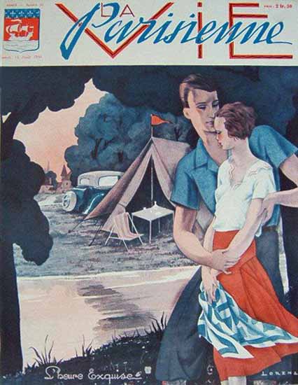 La Vie Parisienne 1931 L Heure Exquise Fabius Lorenzi | La Vie Parisienne Erotic Magazine Covers 1910-1939