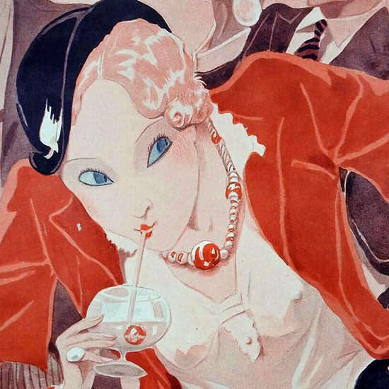 La Vie Parisienne 1931 La Vie En Rose Cocktail Henry Fournier crop B | Best of 1930s Ad and Cover Art