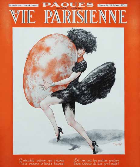 La Vie Parisienne 1931 Paques Cheri Herouard | La Vie Parisienne Erotic Magazine Covers 1910-1939