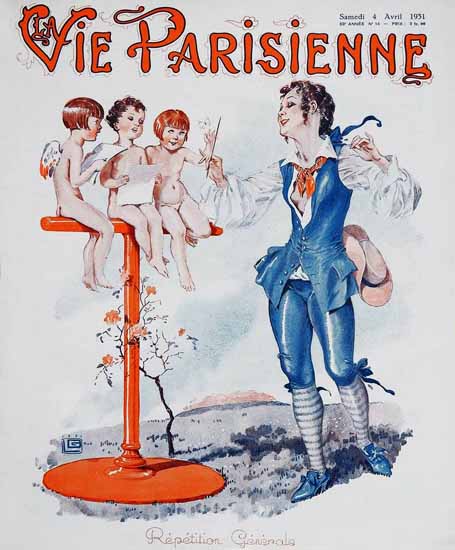 La Vie Parisienne 1931 Repetition Generale Sex Appeal | Sex Appeal Vintage Ads and Covers 1891-1970