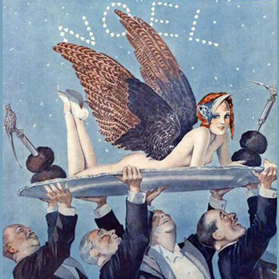 La Vie Parisienne 1932 Le Plat De Resistance Georges Leonnec crop | Best of 1930s Ad and Cover Art