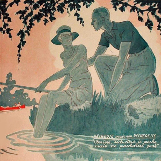 La Vie Parisienne 1932 Non Pecheresse Henry Fournier crop | Best of Vintage Cover Art 1900-1970