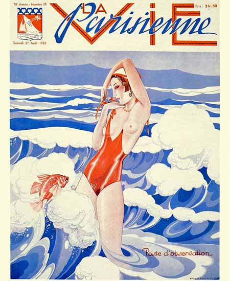 La Vie Parisienne 1932 Poste D Observation Sex Appeal | Sex Appeal Vintage Ads and Covers 1891-1970