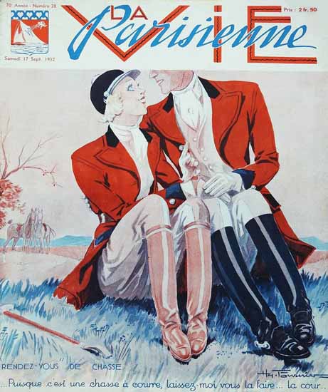 La Vie Parisienne 1932 Rendez-Vous De Chasse Sex Appeal | Sex Appeal Vintage Ads and Covers 1891-1970