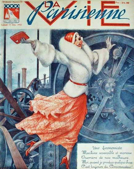 La Vie Parisienne 1932 Une Economiste Sex Appeal | Sex Appeal Vintage Ads and Covers 1891-1970