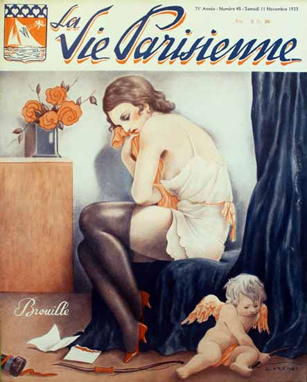 La Vie Parisienne 1933 Brouille Fabius Lorenzi | La Vie Parisienne Erotic Magazine Covers 1910-1939