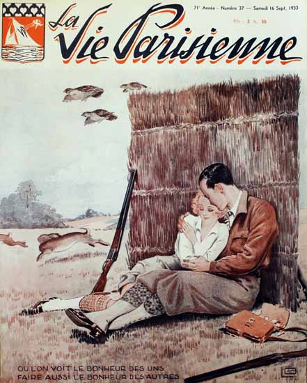 La Vie Parisienne 1933 Le Bonheur Georges Leonnec | La Vie Parisienne Erotic Magazine Covers 1910-1939