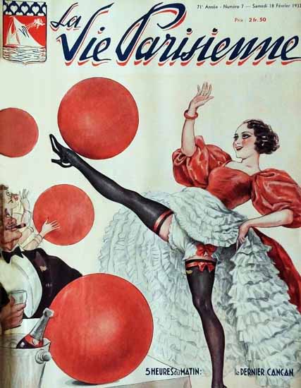 La Vie Parisienne 1933 Le Dernier Cancan | La Vie Parisienne Erotic Magazine Covers 1910-1939