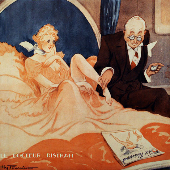 La Vie Parisienne 1933 Le Docteur Distrait Henry Fournier crop | Best of 1930s Ad and Cover Art