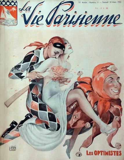 La Vie Parisienne 1933 Les Optimistes Sex Appeal | Sex Appeal Vintage Ads and Covers 1891-1970