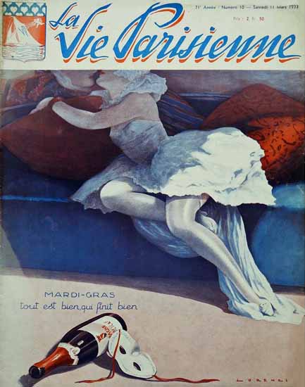 La Vie Parisienne 1933 Mardi-Gras Sex Appeal | Sex Appeal Vintage Ads and Covers 1891-1970