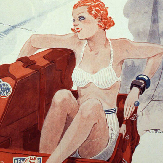 La Vie Parisienne 1933 Retour A L Envoyeur Henry Fournier crop B | Best of 1930s Ad and Cover Art