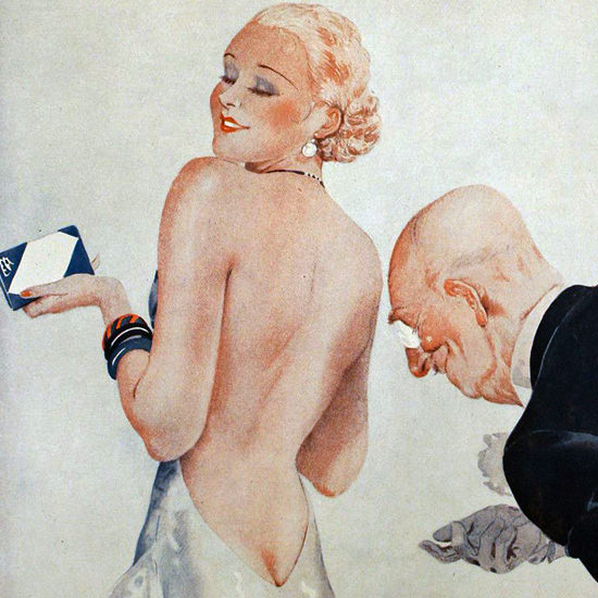 La Vie Parisienne 1933 Sa Vue Basse Georges Leonnec crop B | Best of Vintage Cover Art 1900-1970