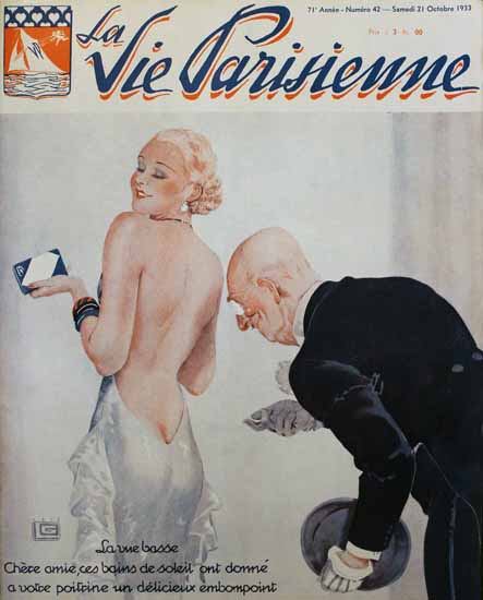 La Vie Parisienne 1933 Sa Vue Basse Sex Appeal | Sex Appeal Vintage Ads and Covers 1891-1970