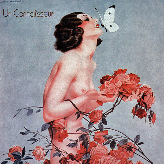 La Vie Parisienne 1933 Un Connaisseur Leo Fontan crop | Best of 1930s Ad and Cover Art