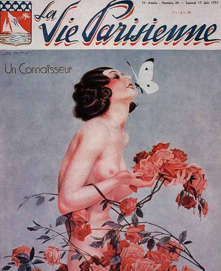 La Vie Parisienne 1933 Un Connaisseur Leo Fontan | La Vie Parisienne Erotic Magazine Covers 1910-1939