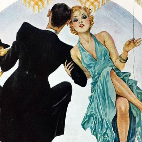 La Vie Parisienne 1934 Bar Man Georges Leonnec crop B | Best of 1930s Ad and Cover Art