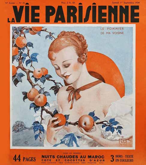 La Vie Parisienne 1934 Le Pommier Georges Leonnec Sex Appeal | Sex Appeal Vintage Ads and Covers 1891-1970