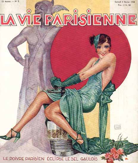 La Vie Parisienne 1934 Le Sel Gaulois Sex Appeal | Sex Appeal Vintage Ads and Covers 1891-1970