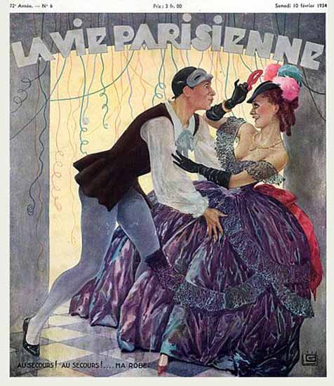 La Vie Parisienne 1934 Ma Robe Georges Leonnec Sex Appeal | Sex Appeal Vintage Ads and Covers 1891-1970