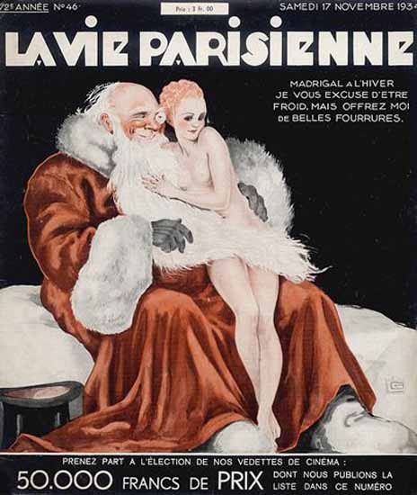 La Vie Parisienne 1934 Madrigal Georges Leonnec Sex Appeal | Sex Appeal Vintage Ads and Covers 1891-1970