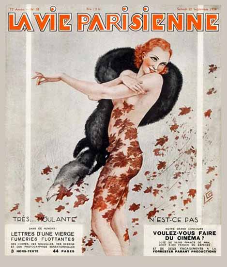 La Vie Parisienne 1934 Moulante Georges Leonnec Sex Appeal | Sex Appeal Vintage Ads and Covers 1891-1970