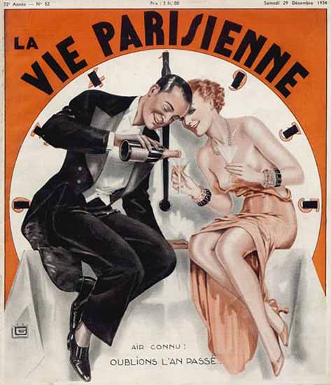 La Vie Parisienne 1934 Oublions Georges Leonnec | La Vie Parisienne Erotic Magazine Covers 1910-1939