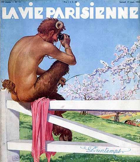 La Vie Parisienne 1934 Printemps Georges Leonnec Sex Appeal | Sex Appeal Vintage Ads and Covers 1891-1970