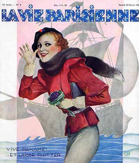 La Vie Parisienne 1934 Vive Paname Georges Leonnec Sex Appeal | Sex Appeal Vintage Ads and Covers 1891-1970