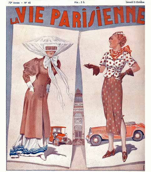 La Vie Parisienne 1935 Aerodynamisme Georges Leonnec Sex Appeal | Sex Appeal Vintage Ads and Covers 1891-1970