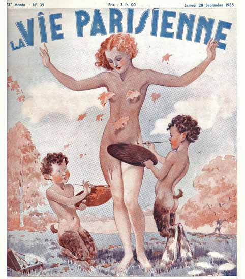 La Vie Parisienne 1935 Diapason Georges Leonnec Sex Appeal | Sex Appeal Vintage Ads and Covers 1891-1970