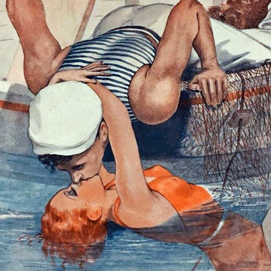 La Vie Parisienne 1935 La Sirene Georges Leonnec crop B | Best of 1930s Ad and Cover Art