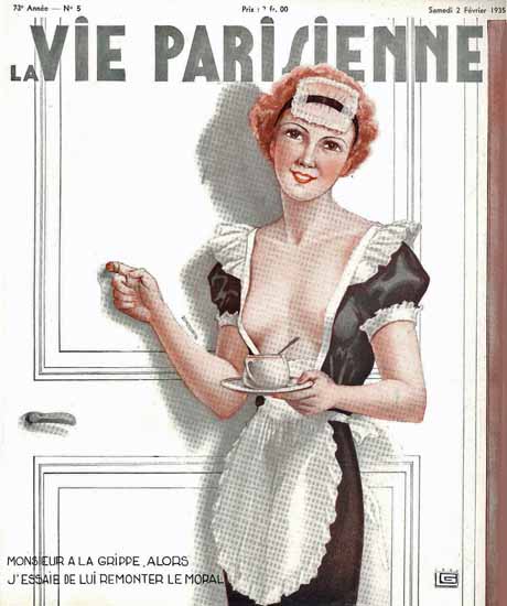 La Vie Parisienne 1935 Le Moral Georges Leonnec Sex Appeal | Sex Appeal Vintage Ads and Covers 1891-1970