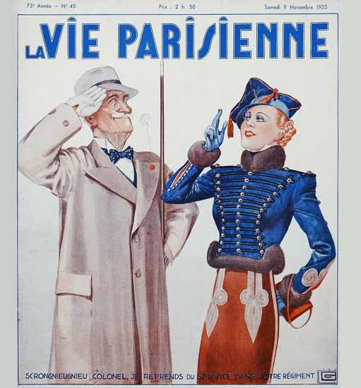 La Vie Parisienne 1935 Regiment Georges Leonnec Sex Appeal | Sex Appeal Vintage Ads and Covers 1891-1970