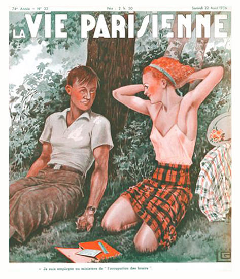 La Vie Parisienne 1936 Avril 22 Georges Leonnec Sex Appeal | Sex Appeal Vintage Ads and Covers 1891-1970