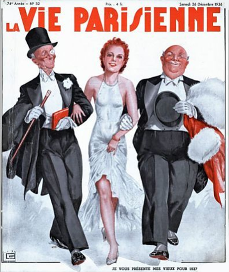 La Vie Parisienne 1936 Je Vous Presente Georges Leonnec | La Vie Parisienne Erotic Magazine Covers 1910-1939