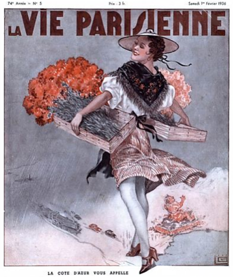 La Vie Parisienne 1936 La Cote D Azur Sex Appeal | Sex Appeal Vintage Ads and Covers 1891-1970