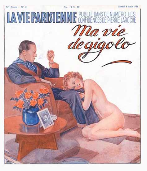 La Vie Parisienne 1936 Ma Vie De Gigolo Georges Leonnec | La Vie Parisienne Erotic Magazine Covers 1910-1939