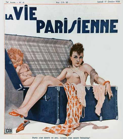 La Vie Parisienne 1936 Partir C Est Mourir Sex Appeal | Sex Appeal Vintage Ads and Covers 1891-1970