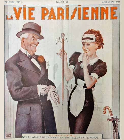 La Vie Parisienne 1936 Renouveau Georges Leonnec Sex Appeal | Sex Appeal Vintage Ads and Covers 1891-1970