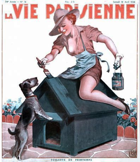 La Vie Parisienne 1936 Toilette De Printemps Sex Appeal | Sex Appeal Vintage Ads and Covers 1891-1970